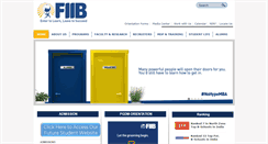 Desktop Screenshot of fiib.edu.in